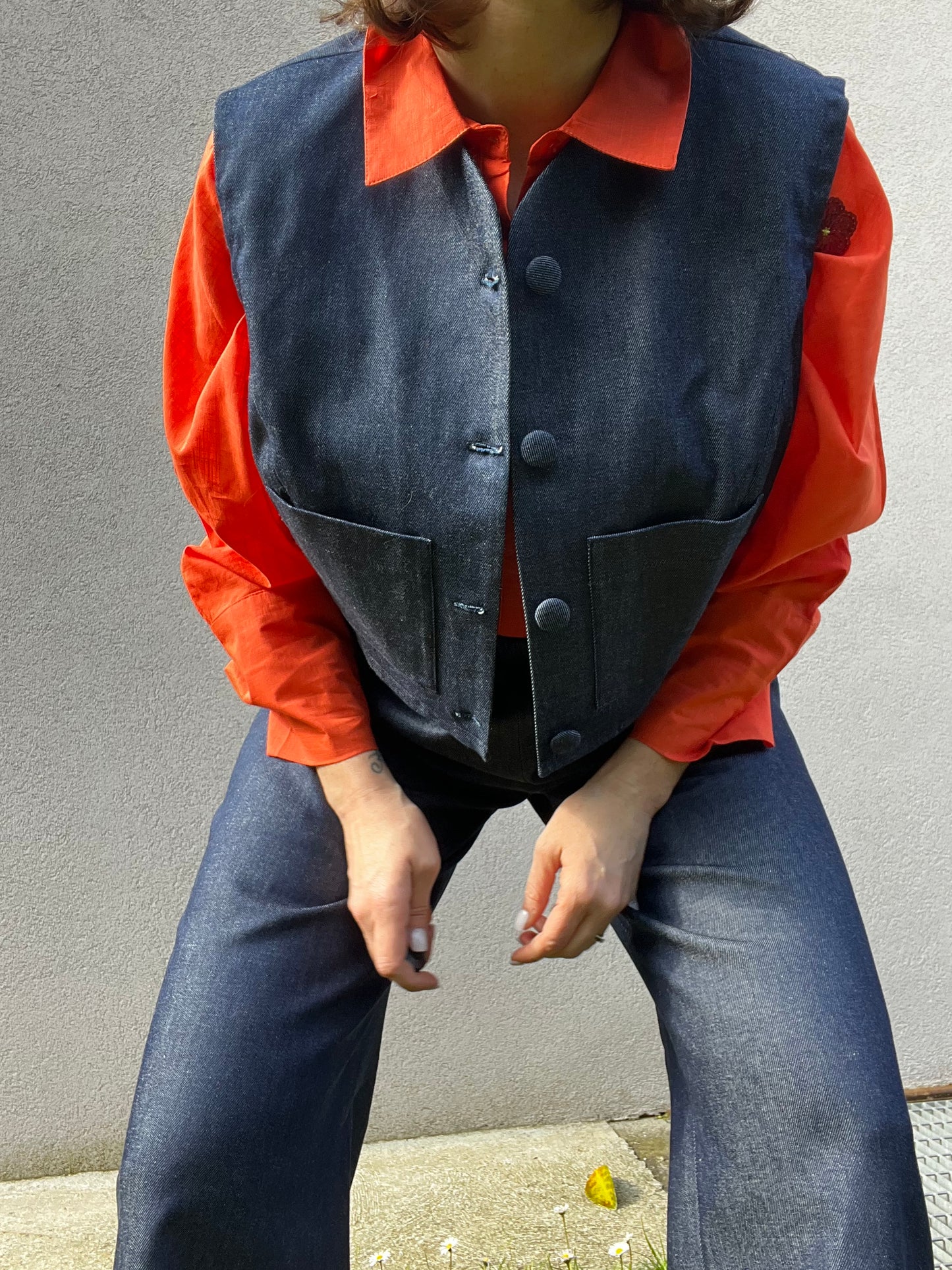 Completo in denim