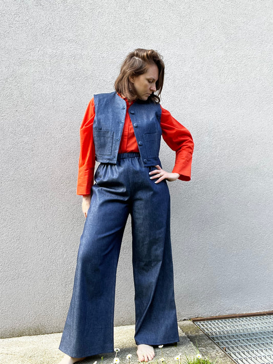 Completo in denim