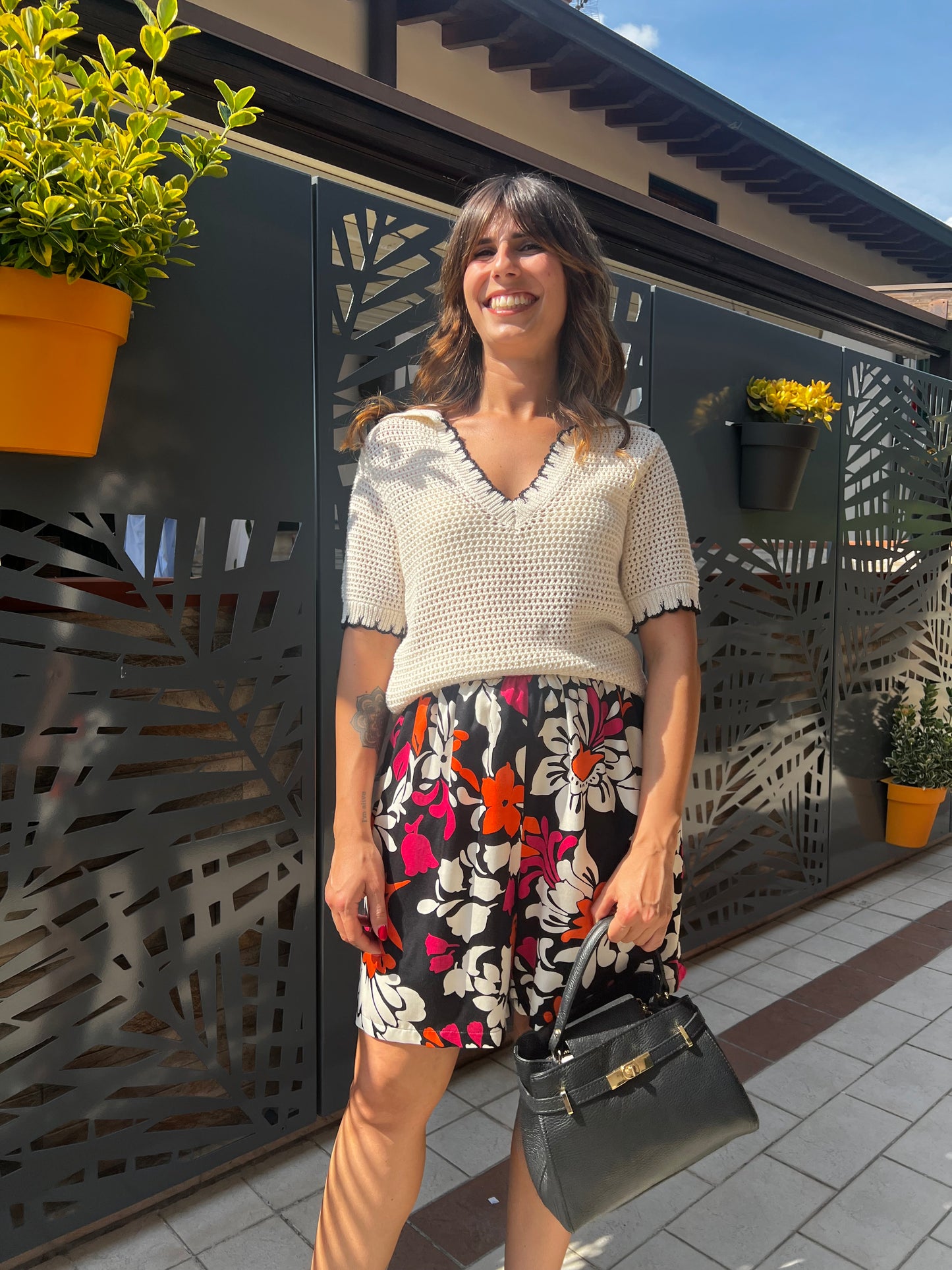 Pantaloncino bumper viscosa