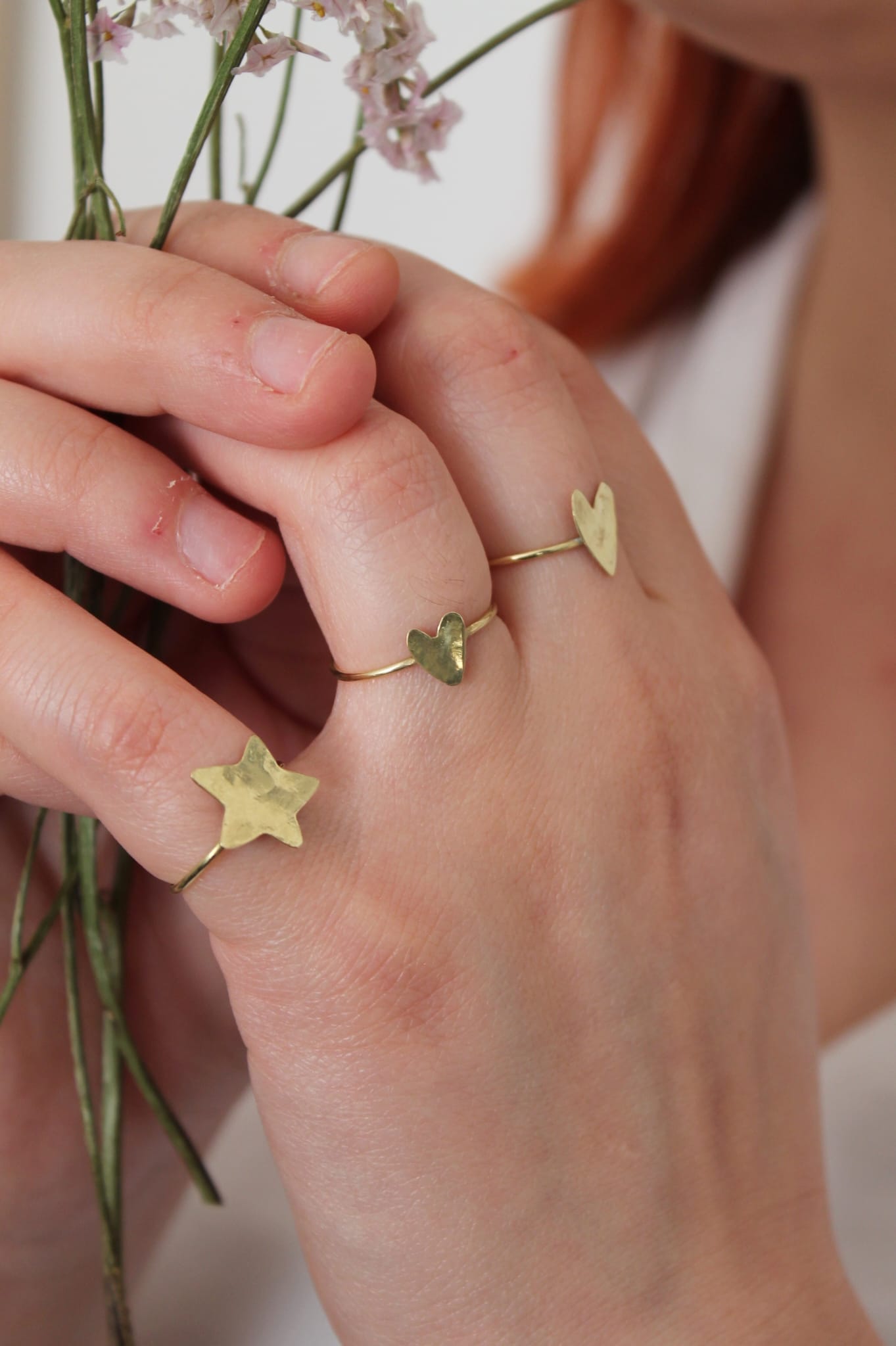 Anelli cuore e stella