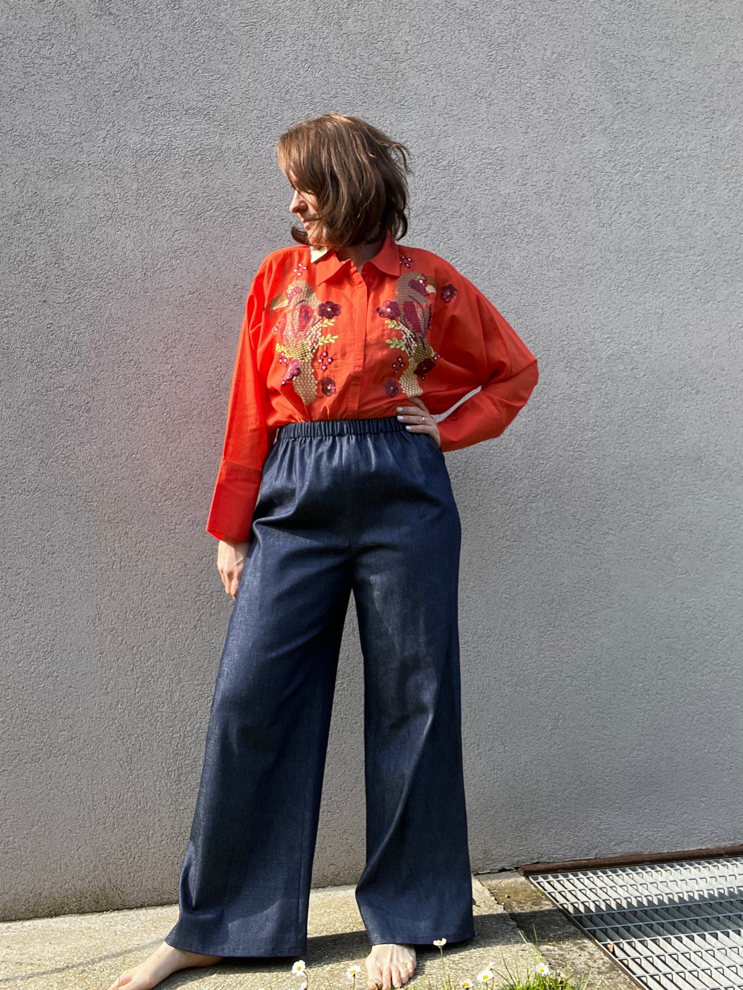 Completo in denim
