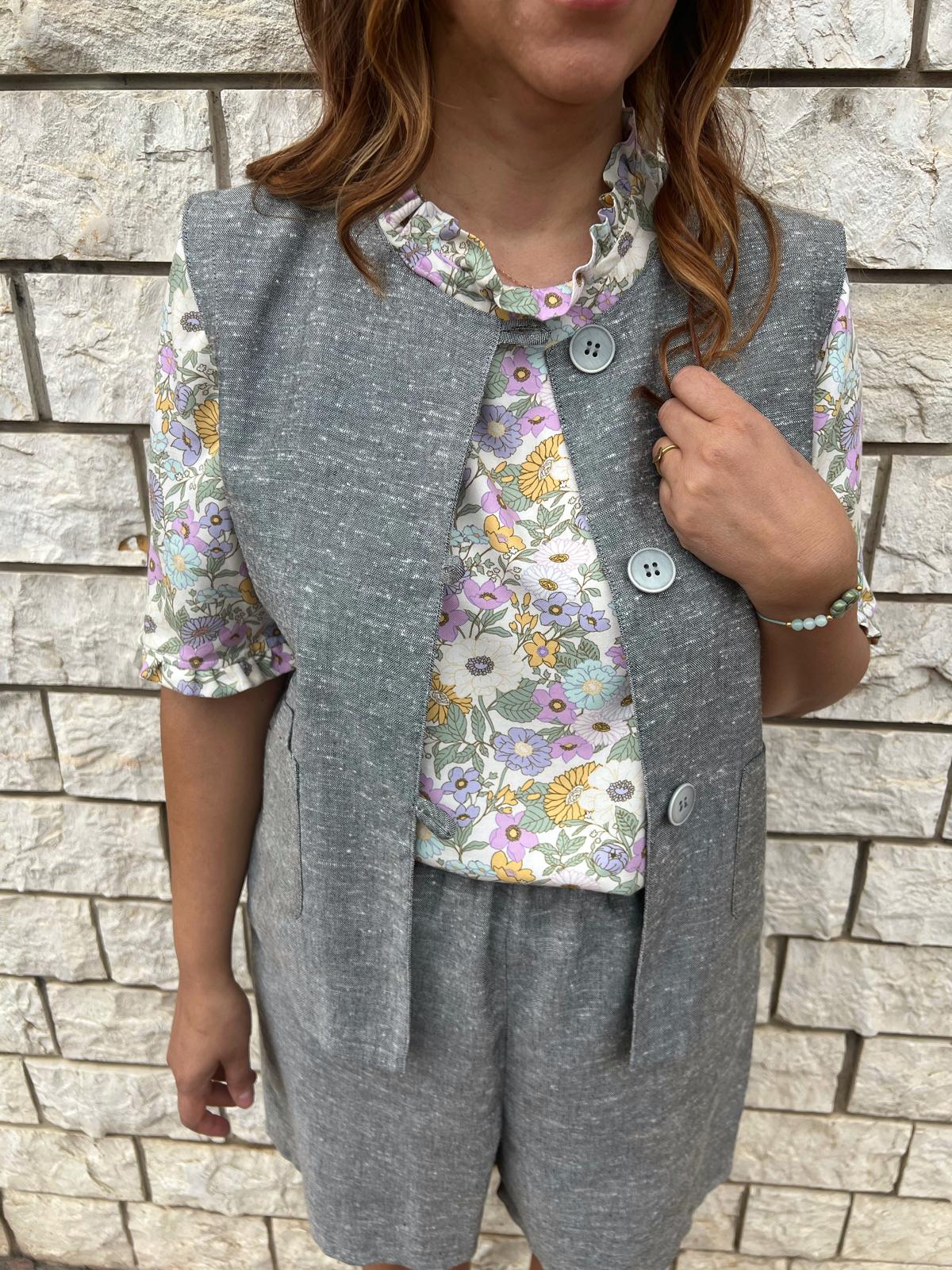 completo gilet e pantaloncino bumper