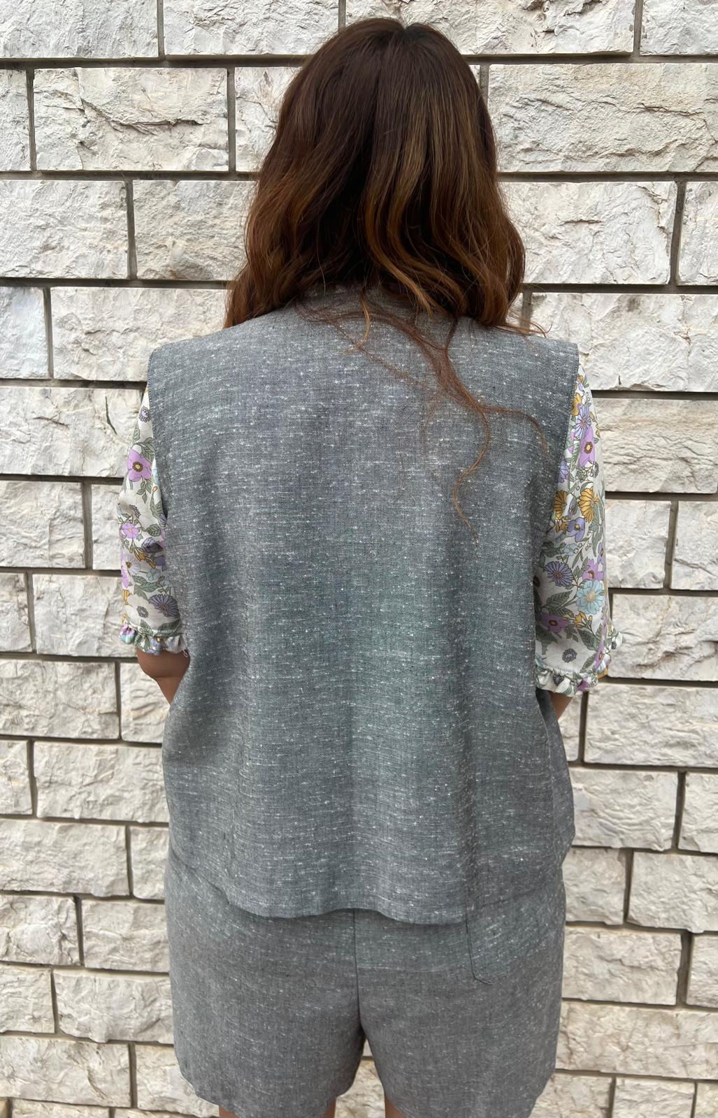 completo gilet e pantaloncino bumper